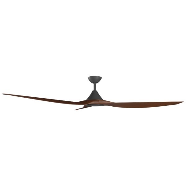 Calibo CloudFan SMART DC Ceiling Fan - Black with Koa Blades 52"