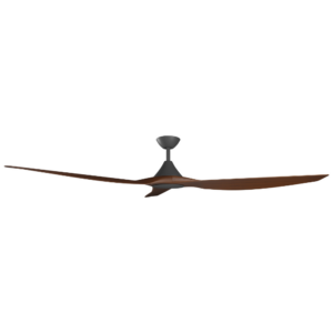 Calibo CloudFan SMART DC Ceiling Fan - Black with Koa Blades 52" - Image 4