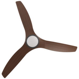 Calibo CloudFan SMART DC Ceiling Fan with LED Light - Black with Koa Blades 60" - Image 3