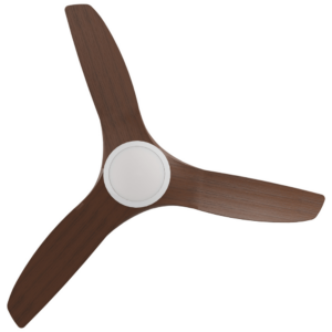 Calibo Cloudfan DC 48" Ceiling Fan with LED Light White Motor with Koa Blades