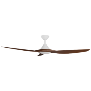 Calibo CloudFan SMART DC Ceiling Fan with LED Light - White with Koa Blades 60" - Image 4