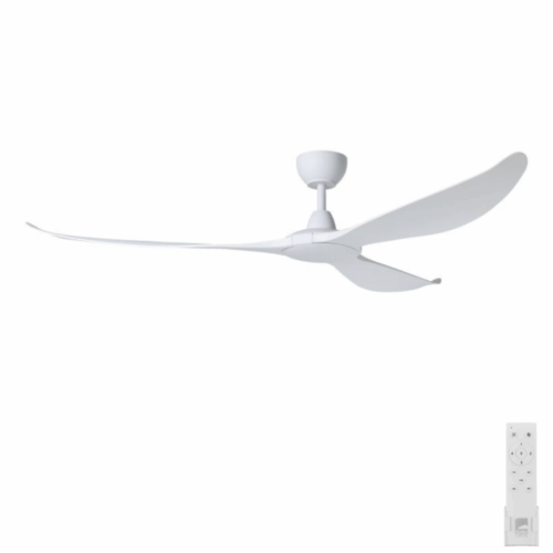 Eglo Kurrawa IP55 DC Ceiling Fan - Matte White 72"