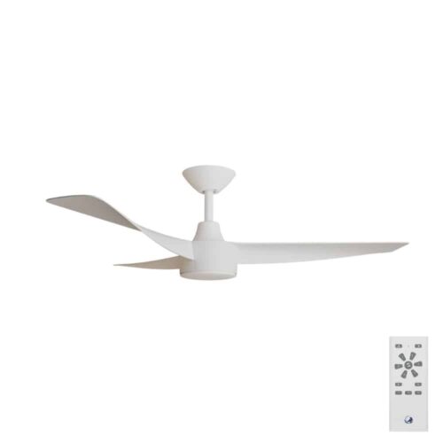 Calibo Turaco 48 inch DC Ceiling in White with Remote