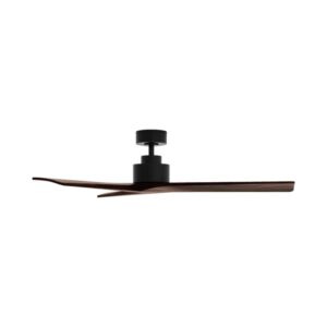 Claro Organic DC Ceiling Fan - Black with Walnut Blades 52" - Image 2