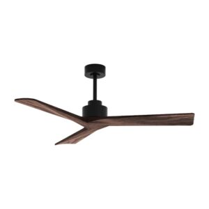 Claro Organic DC Ceiling Fan - Black with Walnut Blades 52" - Image 3