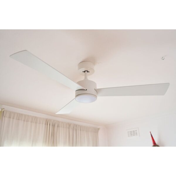 Fanco Urban-iD DC Ceiling Fan with LED Light - White 52"