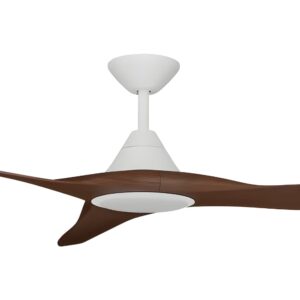 Calibo CloudFan SMART DC Ceiling Fan with LED Light - White with Koa Blades 72" - Image 2