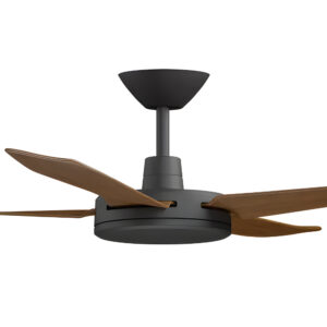 Airborne Enviro DC Ceiling Fan in Black with Koa Blades 52" Motor