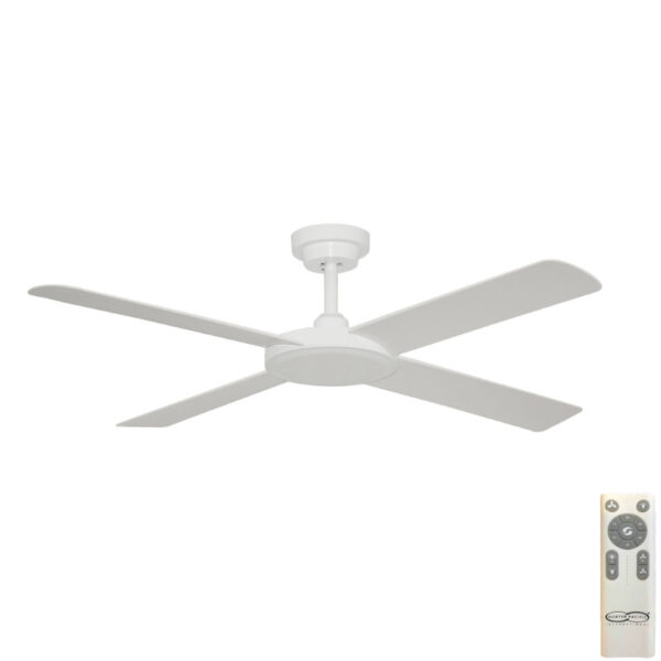 Hunter Pacific Pinnacle V2 DC Ceiling Fan with Remote - White 52"