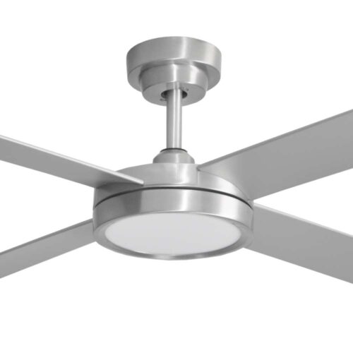Hunter Pacific Pinnacle V2 DC Ceiling Fan with LED Ligh - Brushed Aluminium 52" - close up