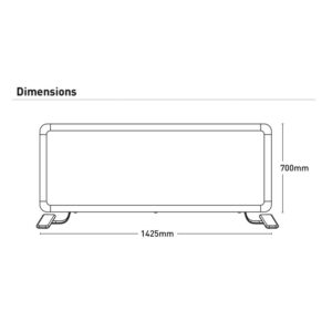 Ikuu Smart WIFI Panel Heater - 2400W - Image 2