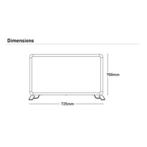 Ikuu Smart WIFI Panel Heater - 1000W - Image 2