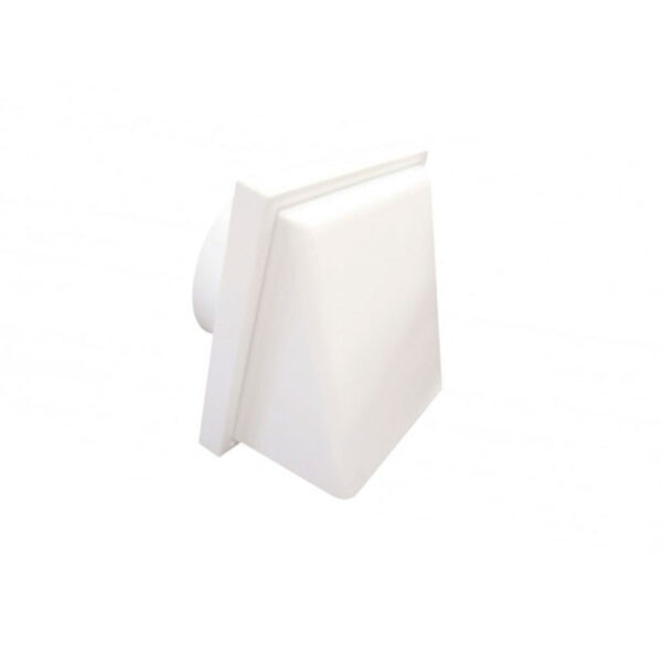 Weather Proof Hood Vent 100mm - White