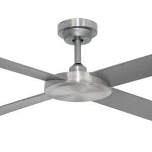 Hunter Pacific Pinnacle 2 DC Ceiling Fan with Remote and Wall Control - Brushed Aluminium 52" - Image 2