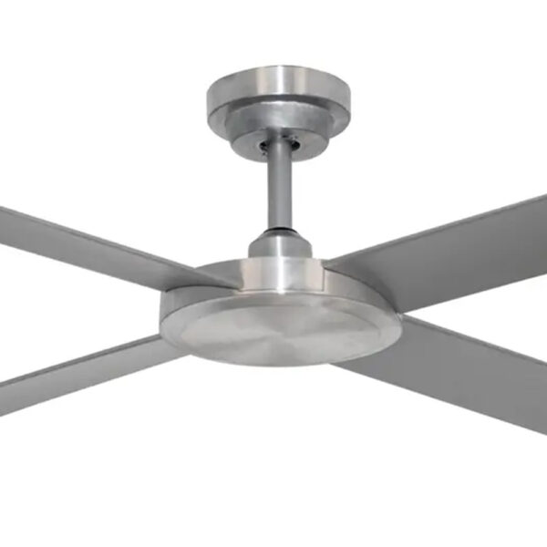 Hunter Pacific Pinnacle 2 DC Ceiling Fan with Remote and Wall Control - Brushed Aluminium 52"