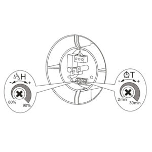 Chico Exhaust Fan 150mm White with Humidity Sensor and Timer - Image 3