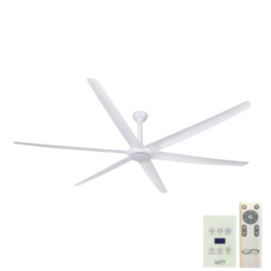 The Big Fan V2 DC Ceiling Fan - White 106" (Remote and Wall Control)