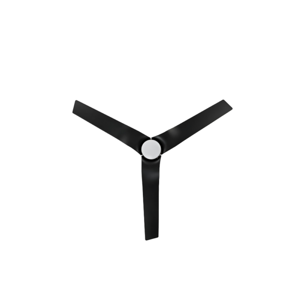 Fanco Flow DC Ceiling Fan with LED Light - Black 52"