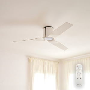 Fanco Flow DC Ceiling Fan with LED Light - White 52"