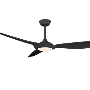 Claro Glider DC Ceiling Fan with LED Light - Black 60" - Image 3