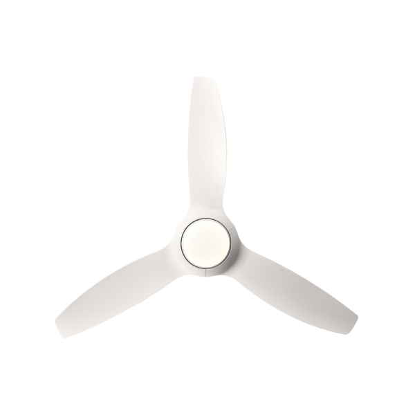 Claro Glider DC Ceiling Fan with LED Light - White 60"