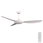 Claro Glider DC Ceiling Fan - White 60"