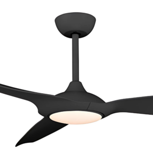 Claro Glider DC Ceiling Fan with LED Light - Black 60" - Image 2