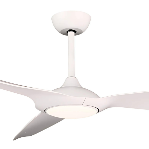 Claro Glider DC Ceiling Fan with LED Light - White 60"