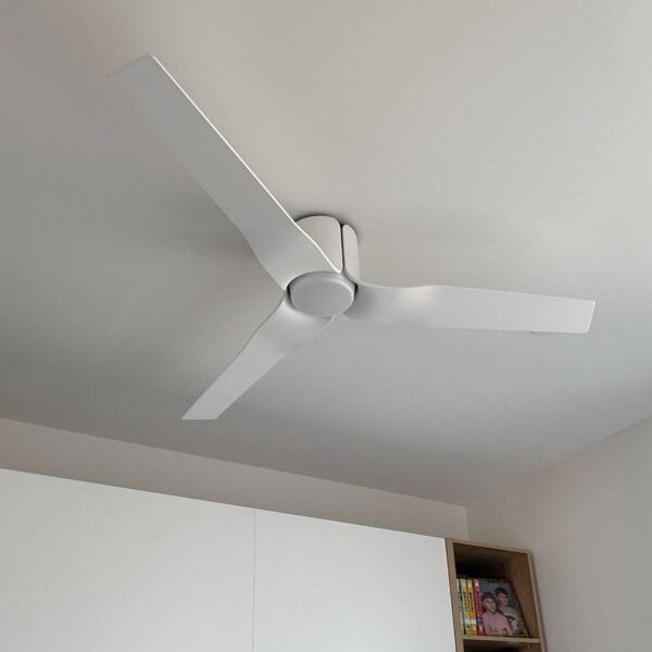 Fanco Flow DC Ceiling Fan with LED Light - White 52"