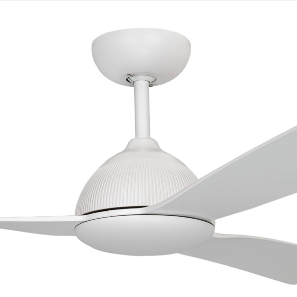 Claro Groove DC Ceiling Fan with Remote - White 52"