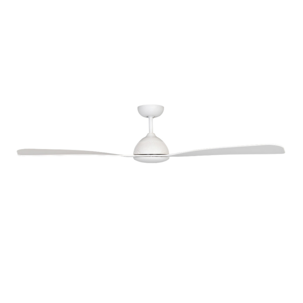 Claro Groove DC Ceiling Fan with Remote - White 52"