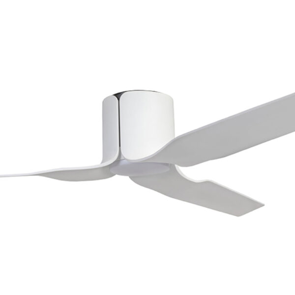 Fanco Flow DC Ceiling Fan with LED Light - White 52"