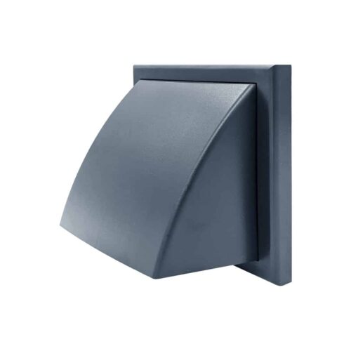 Hooded Wall Vent 100mm - Dark Grey