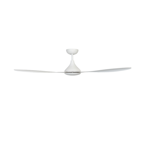 Claro Flight DC Ceiling Fan with LED Light - White 52"