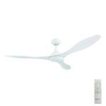 Claro Flight DC Ceiling Fan - White 52"