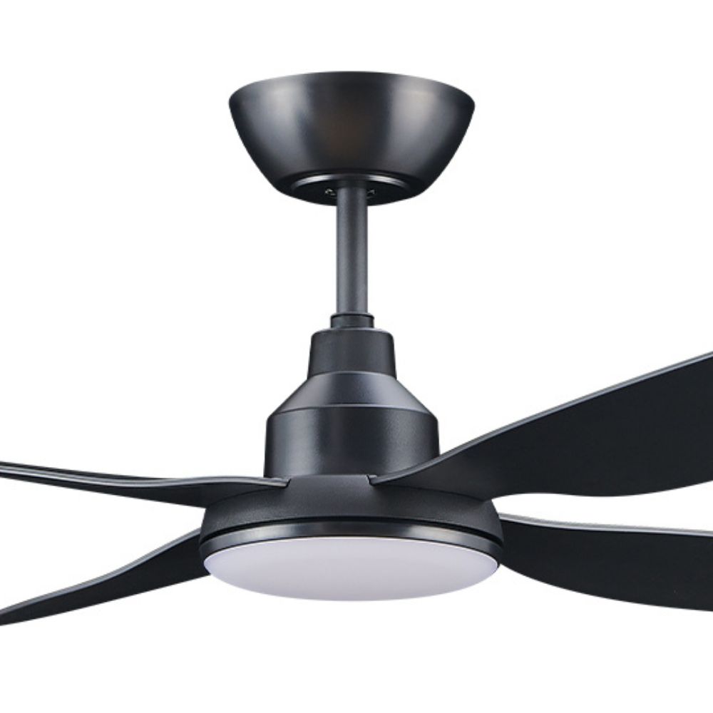 ALASKA DC – 48__1200mm 4 Blade DC Ceiling Fan with 20W Tri CCT LED Light – Black – Indoor_Covered Outdoor – Remote included-ZOOM