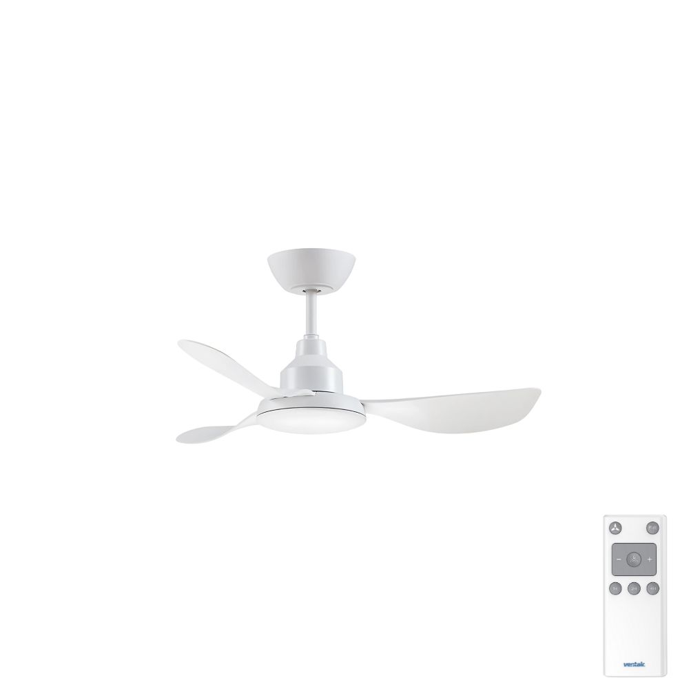 GLACIER DC – 36__900mm DC 3 Blade Ceiling Fan – White – Remote Incl – Indoor_Covered Outdoor