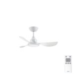 Ventair Glacier DC Ceiling Fan with LED Light - White 36"