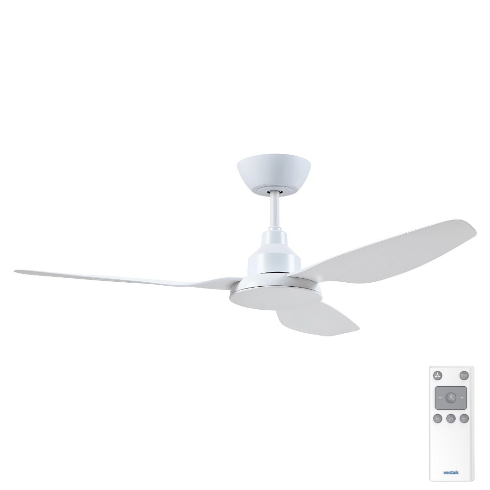 GLACIER DC – 56__1400mm DC 3 Blade Ceiling Fan – White – Remote Incl – Indoor_Covered Outdoor