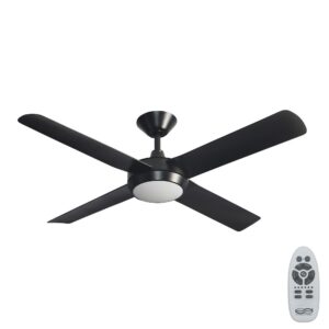 Hunter Pacific Concept DC Ceiling Fan with LED Light - Black 52"