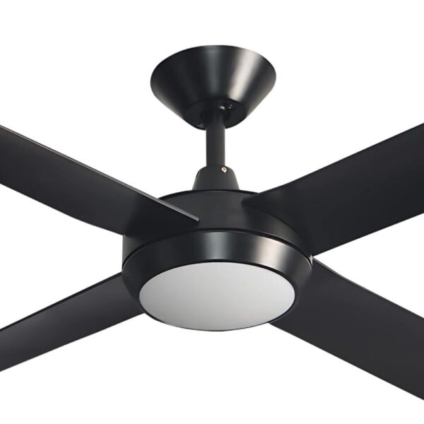 Hunter Pacific Concept DC Ceiling Fan with LED Light - Black 52"