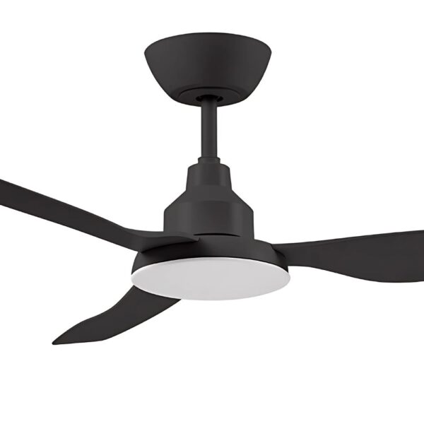 Ventair Glacier DC Ceiling Fan with LED Light - Black 48"