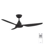 Ventair Glacier DC Ceiling Fan - Black 52"