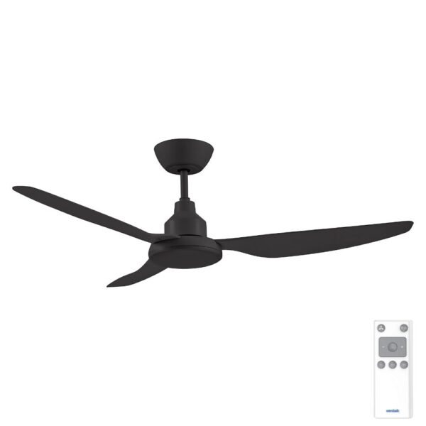 Ventair Glacier DC Ceiling Fan - Black 52"