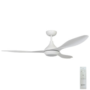 Claro Essentials Flight DC Ceiling Fan with LED Light - White 52"