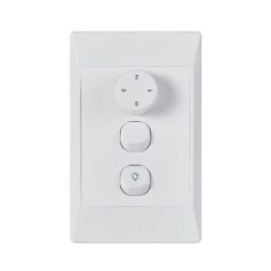 Ventair FleXmech DC 3-Speed Wall Control with Isolation and Light Switch