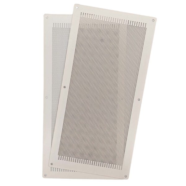 400 x 200mm Steel Eave Vents by Alpine Ventilation - White (Twin Pack)