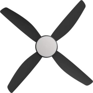 calibo vanga dc 52: ceiling fan with LED light in Black blades