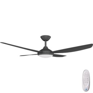 Calibo Vanga DC Ceiling Fan with LED Light - Black 56"