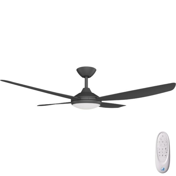 Calibo Vanga DC Ceiling Fan with LED Light - Black 56"